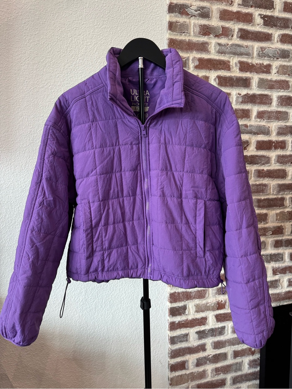 Ultra Light Packable Purple Quilt Jacket by Love Tree - Womens Size Large - Picture 2 of 9